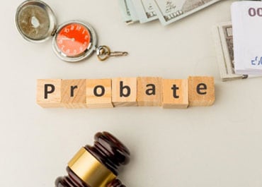 Image of legal concept probate with compass, money and gavel - The Law Office Of Fred A Medina PLLC